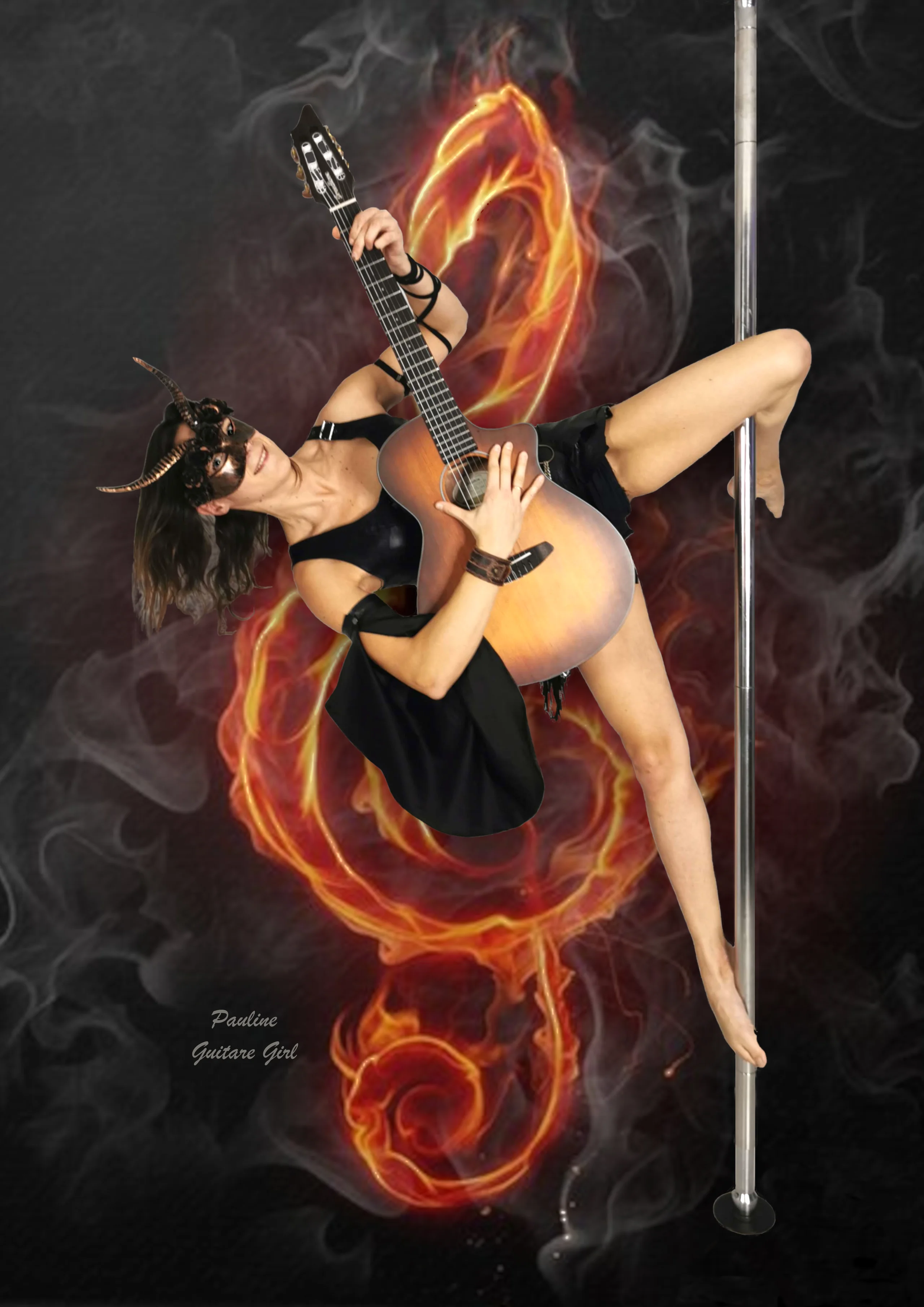 danseuse pole dance artistique, shooting calendrier 2022